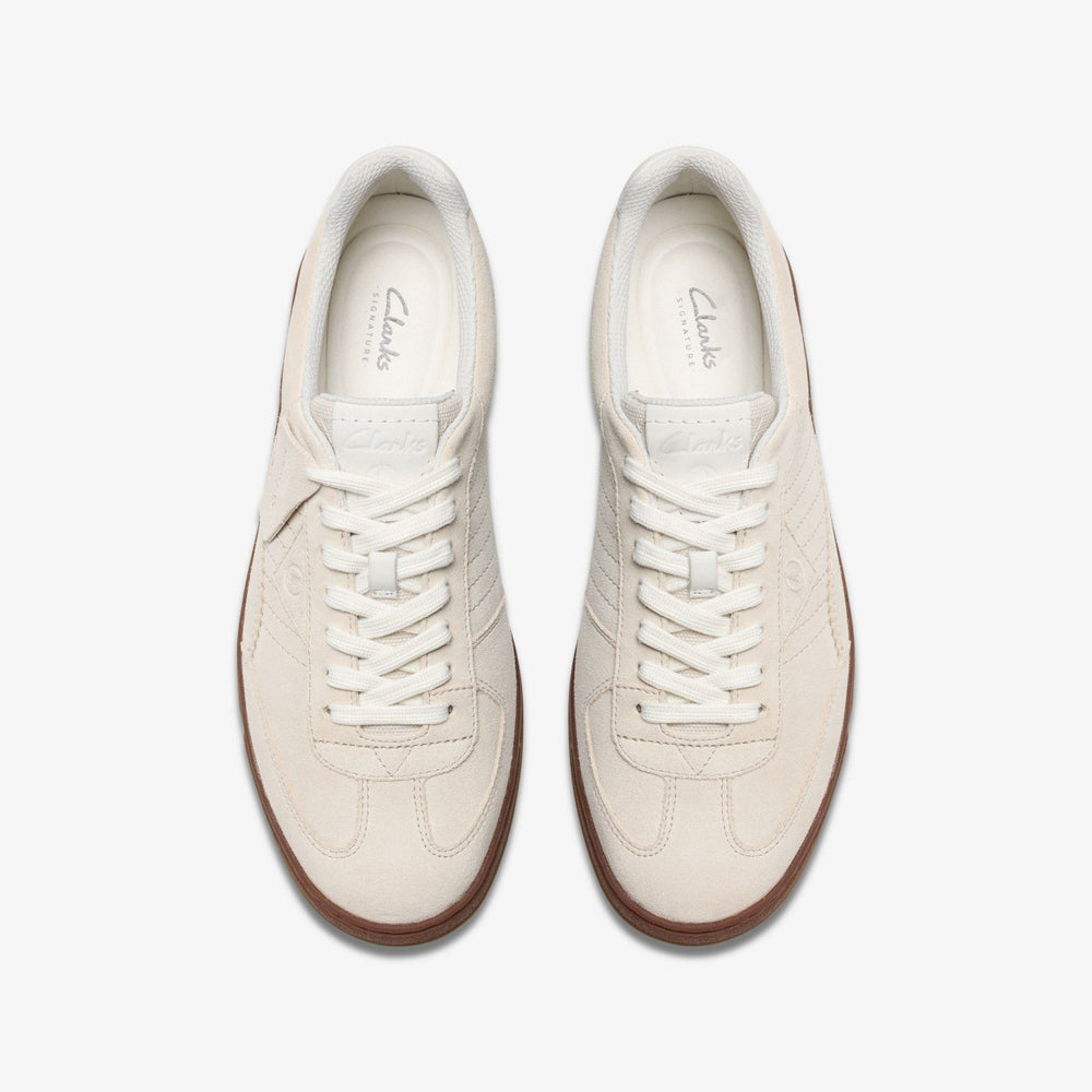 Craft Rally Ace Off White Suede | Clarks