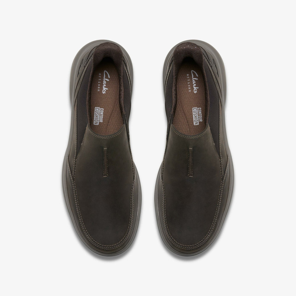 Mullan Step Dark Brown Leather | Clarks