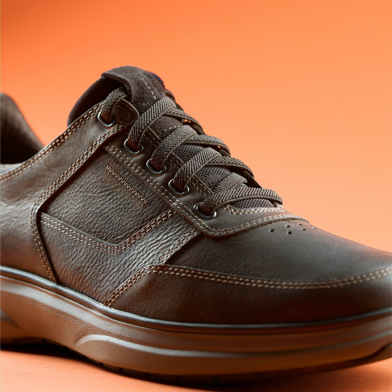 Mullan Easy Dark Brown Leather | Clarks For Sale