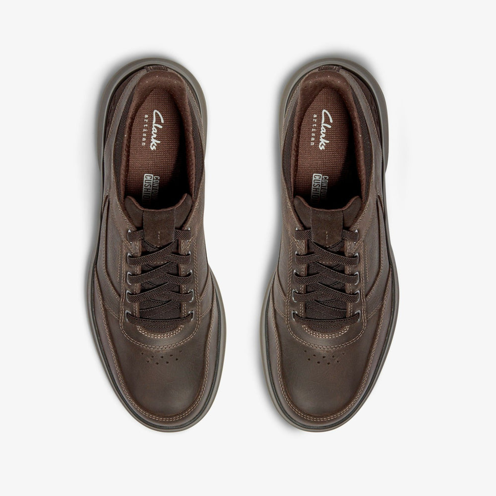 Mullan Easy Dark Brown Leather | Clarks For Sale