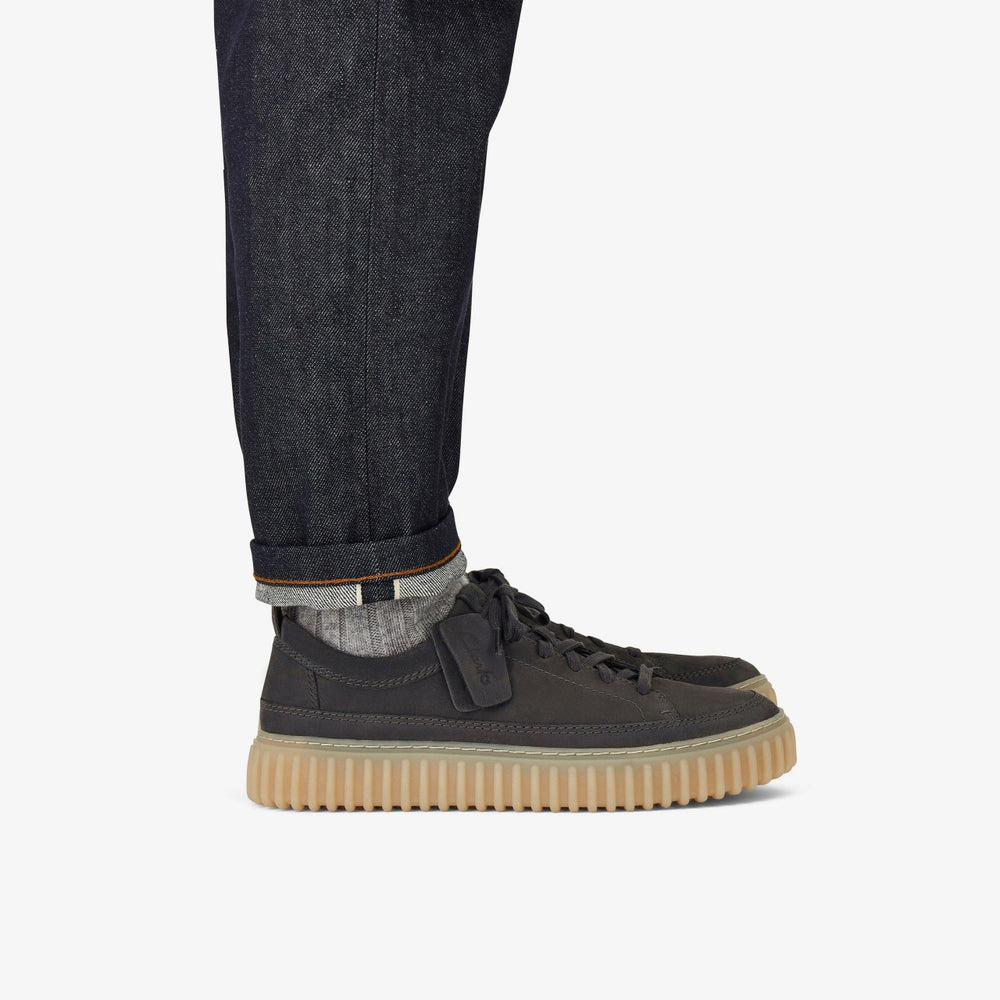 Torhill Lace Dark Grey Nubuck | Clarks