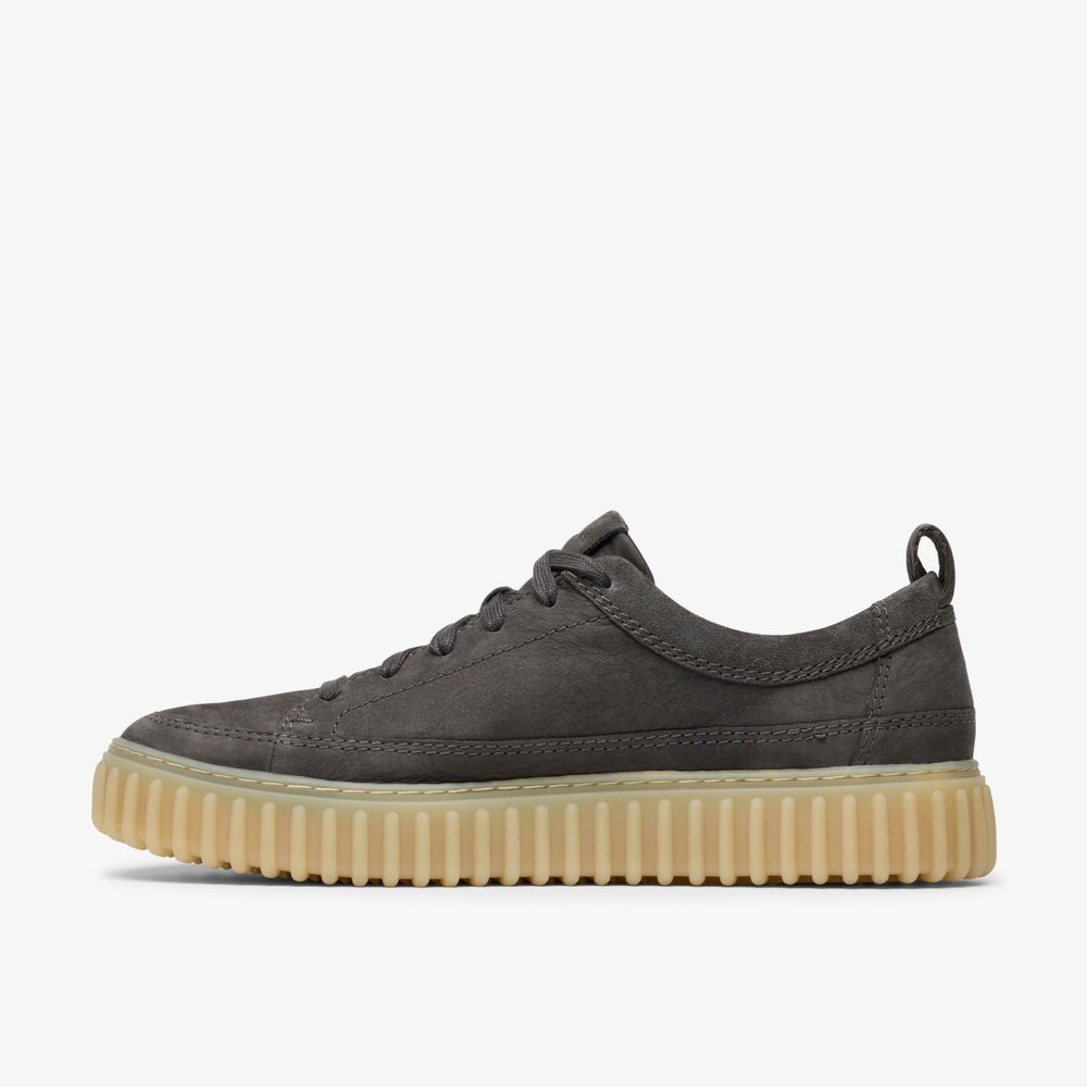 Torhill Lace Dark Grey Nubuck | Clarks