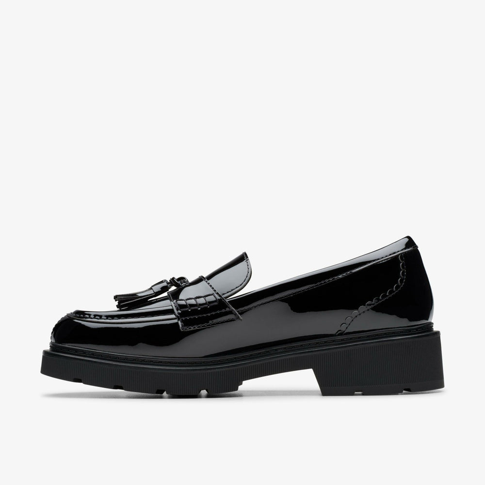 Lauryl Tassel Black Patent | Clarks For Sale