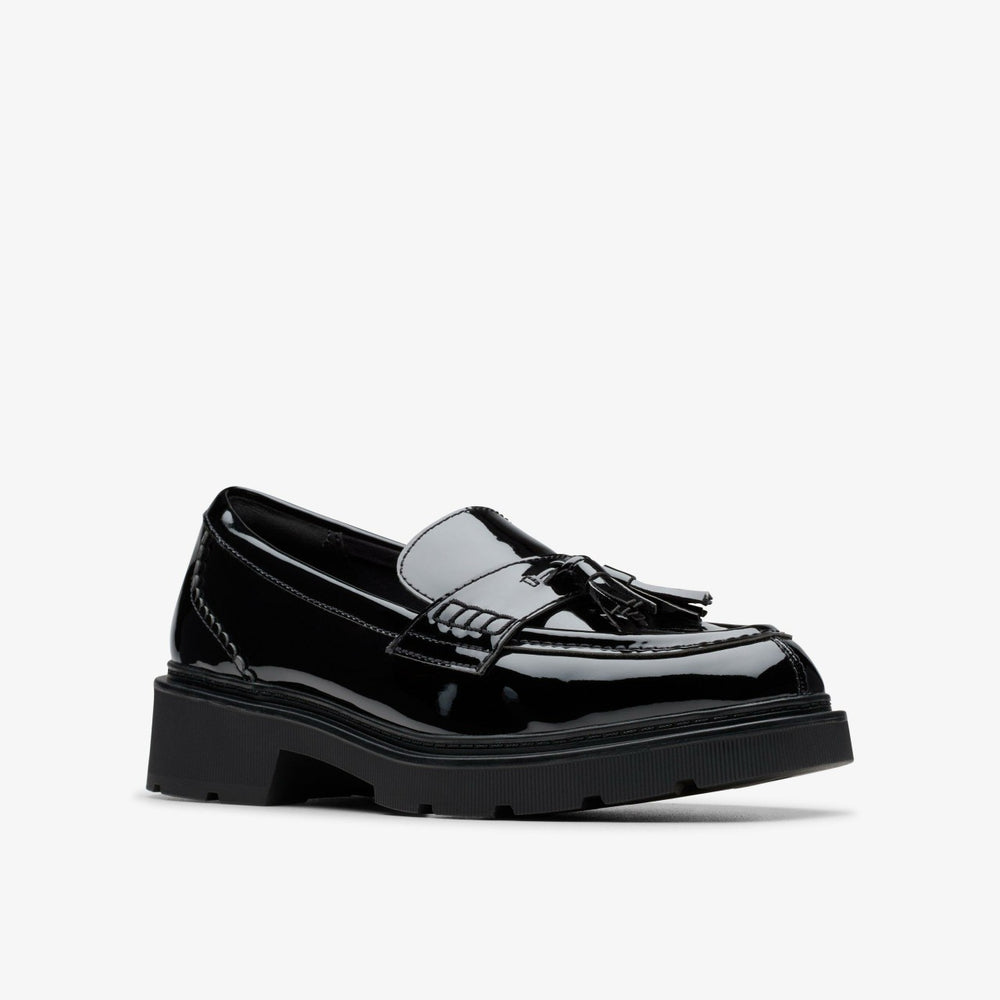Lauryl Tassel Black Patent | Clarks For Sale