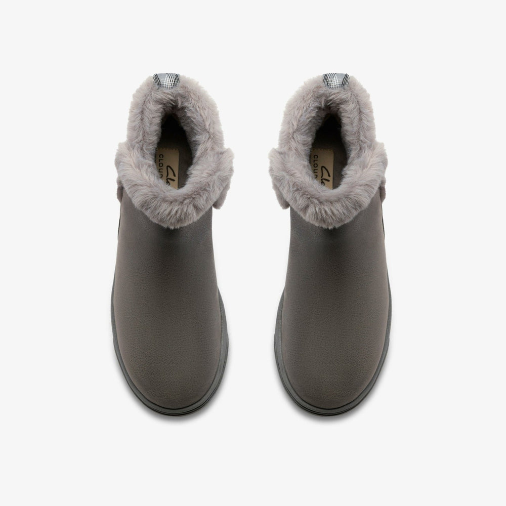 Brinkley Fur Dark Grey Combination | Clarks Discount