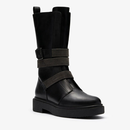 Muster Chain Black Leather | Clarks Sale