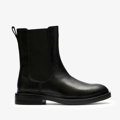 Previa Top Black Leather | Clarks Onsale