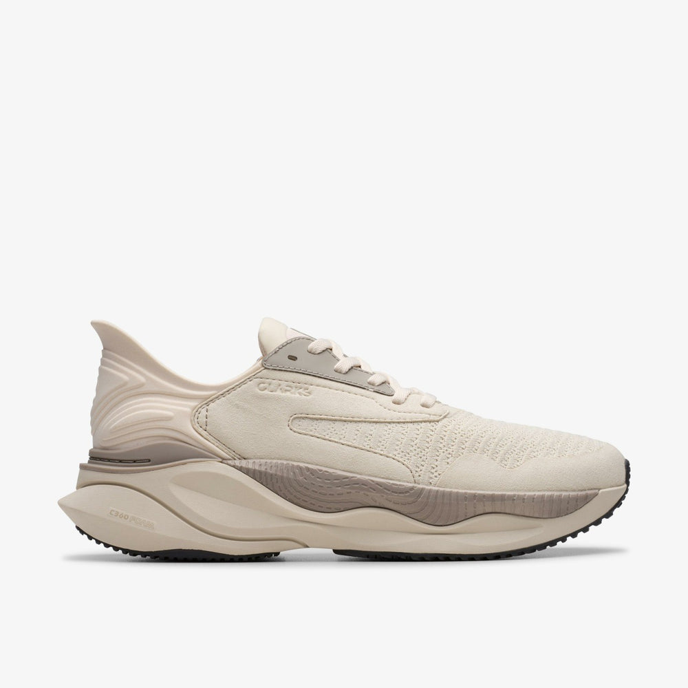 Clarks Pace Off White Combination | Clarks