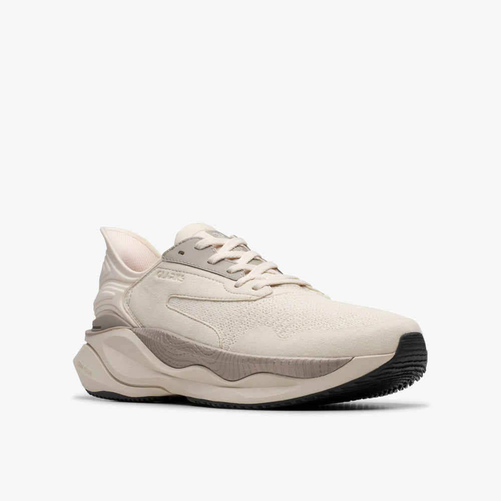 Clarks Pace Off White Combination | Clarks