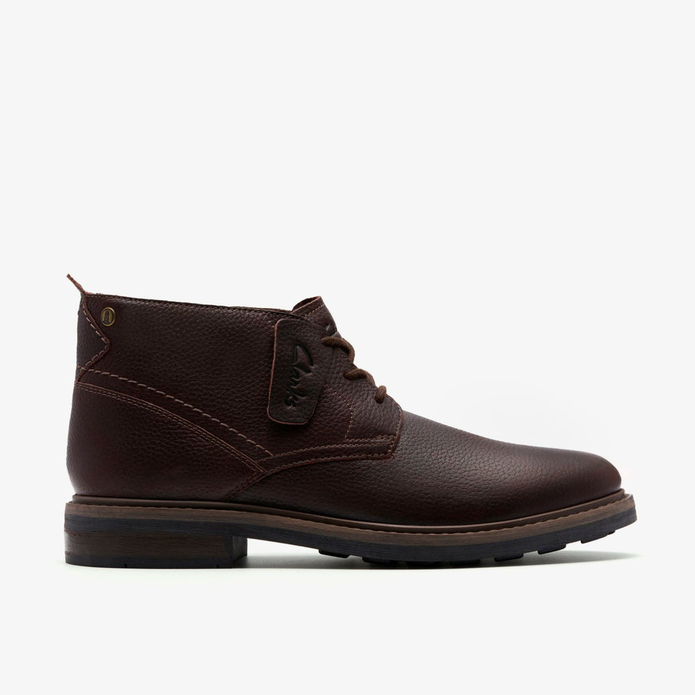 Newford Mid Waterproof Brown Warmlined Leather | Clarks Discount