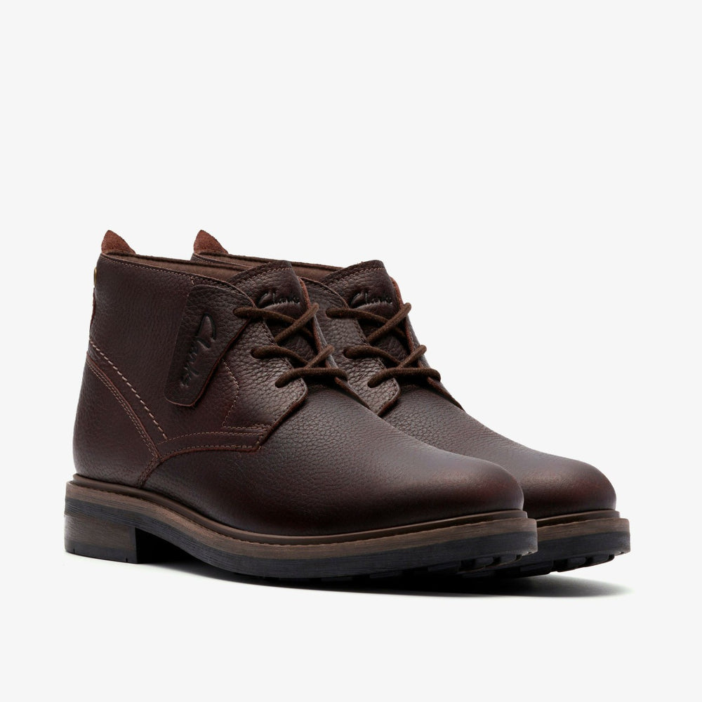 Newford Mid Waterproof Brown Warmlined Leather | Clarks Discount