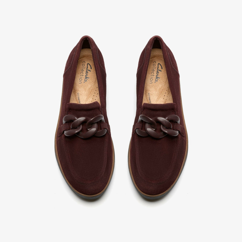 Zylah May Merlot Suede | Clarks US