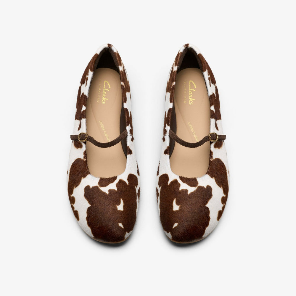 Livia Sky Cow Print | Clarks Onsale
