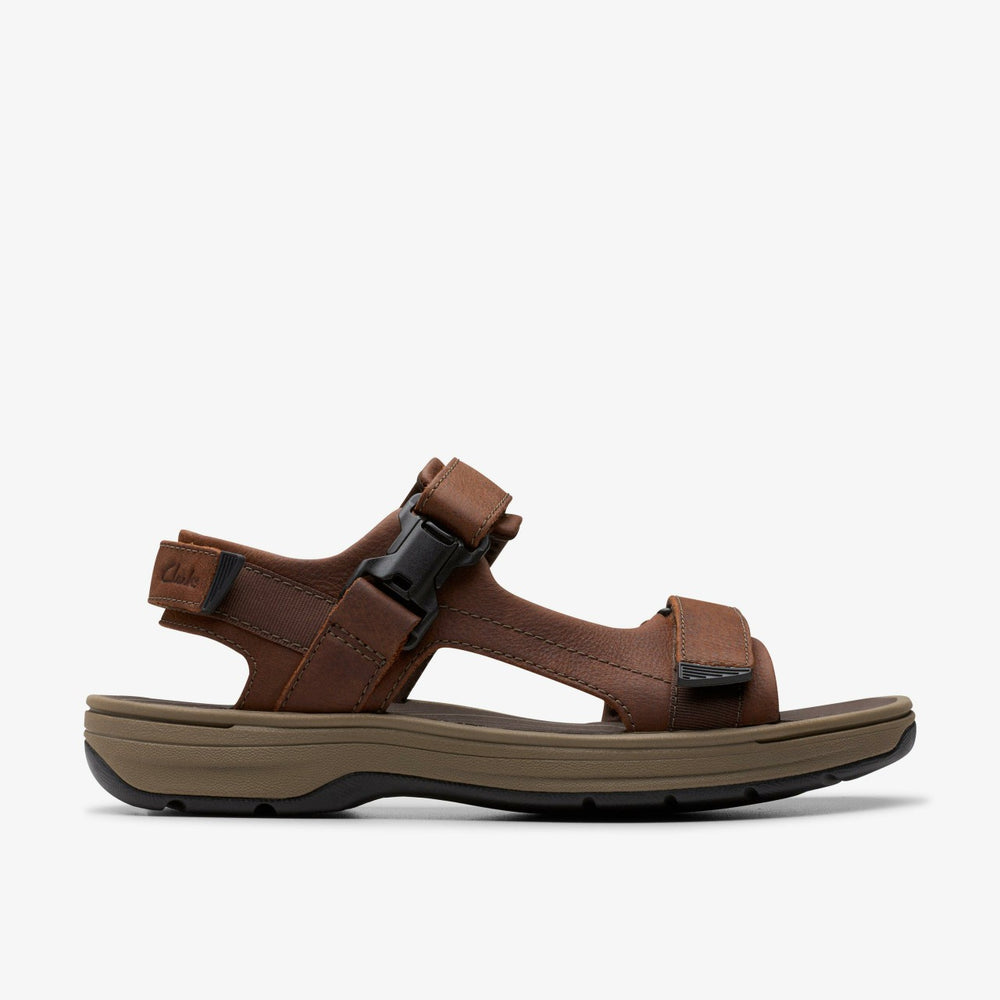 Saltway Edge Dark Brown Leather | Clarks