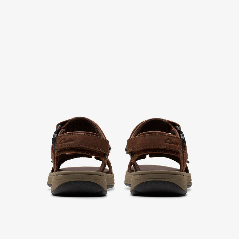 Saltway Edge Dark Brown Leather | Clarks