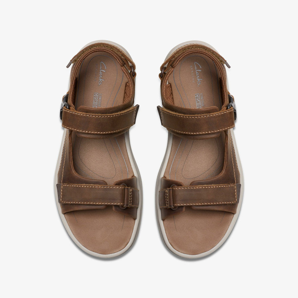 Saltway Edge Light Tan Leather | Clarks Discount