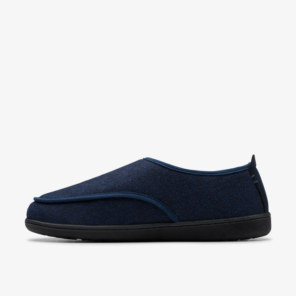 King Riptape Slipper Navy Interest | Clarks For Sale