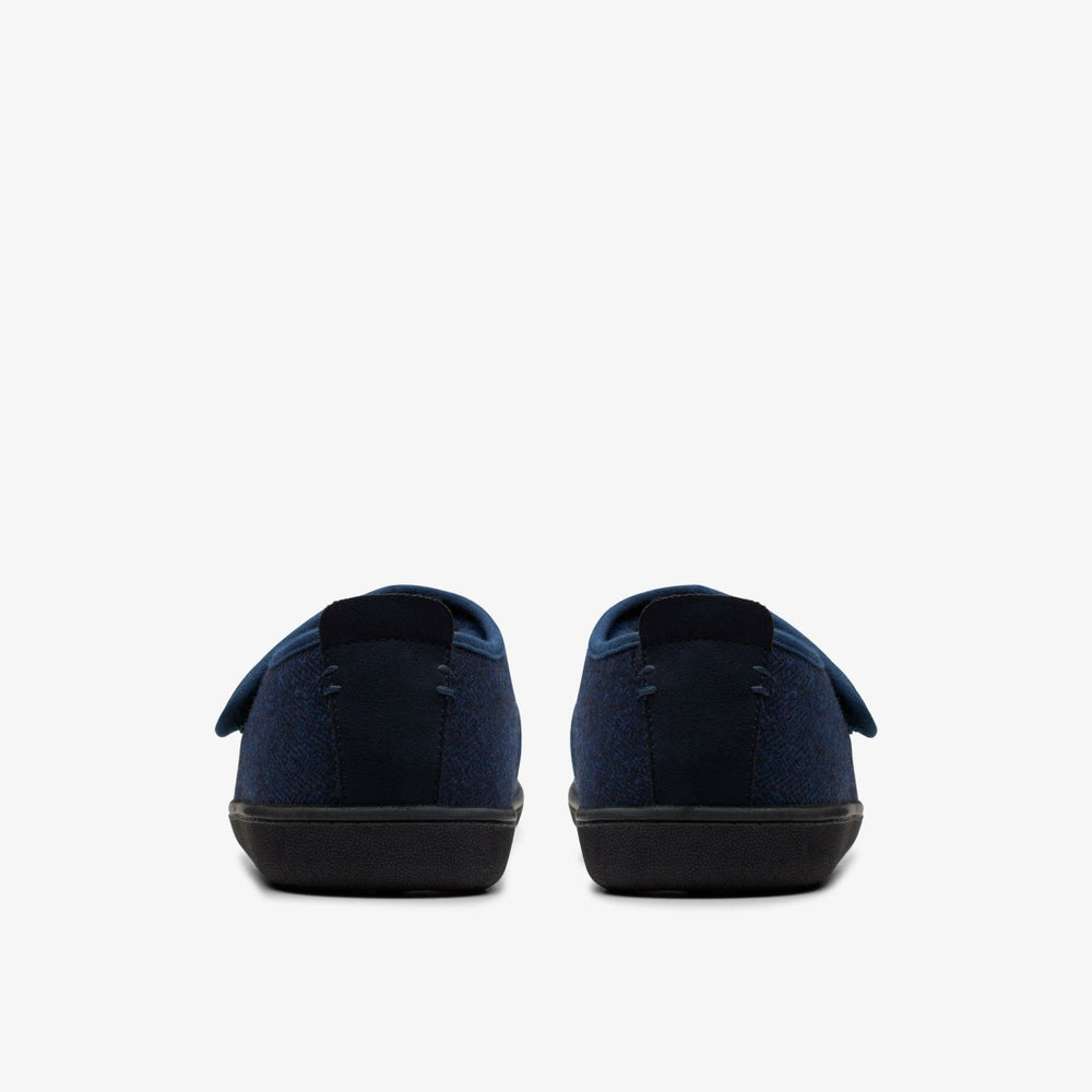 King Riptape Slipper Navy Interest | Clarks For Sale