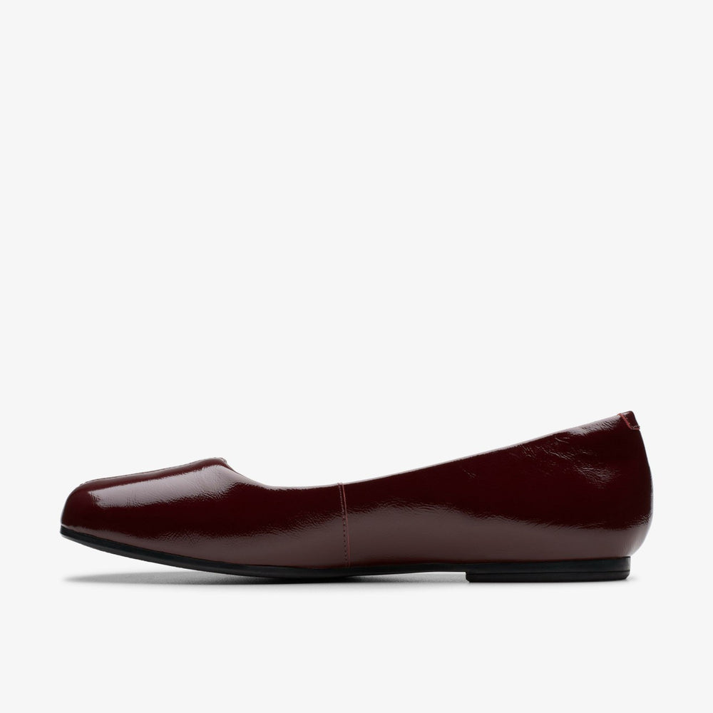 Livia Lily Burgundy Patent | Clarks Discount