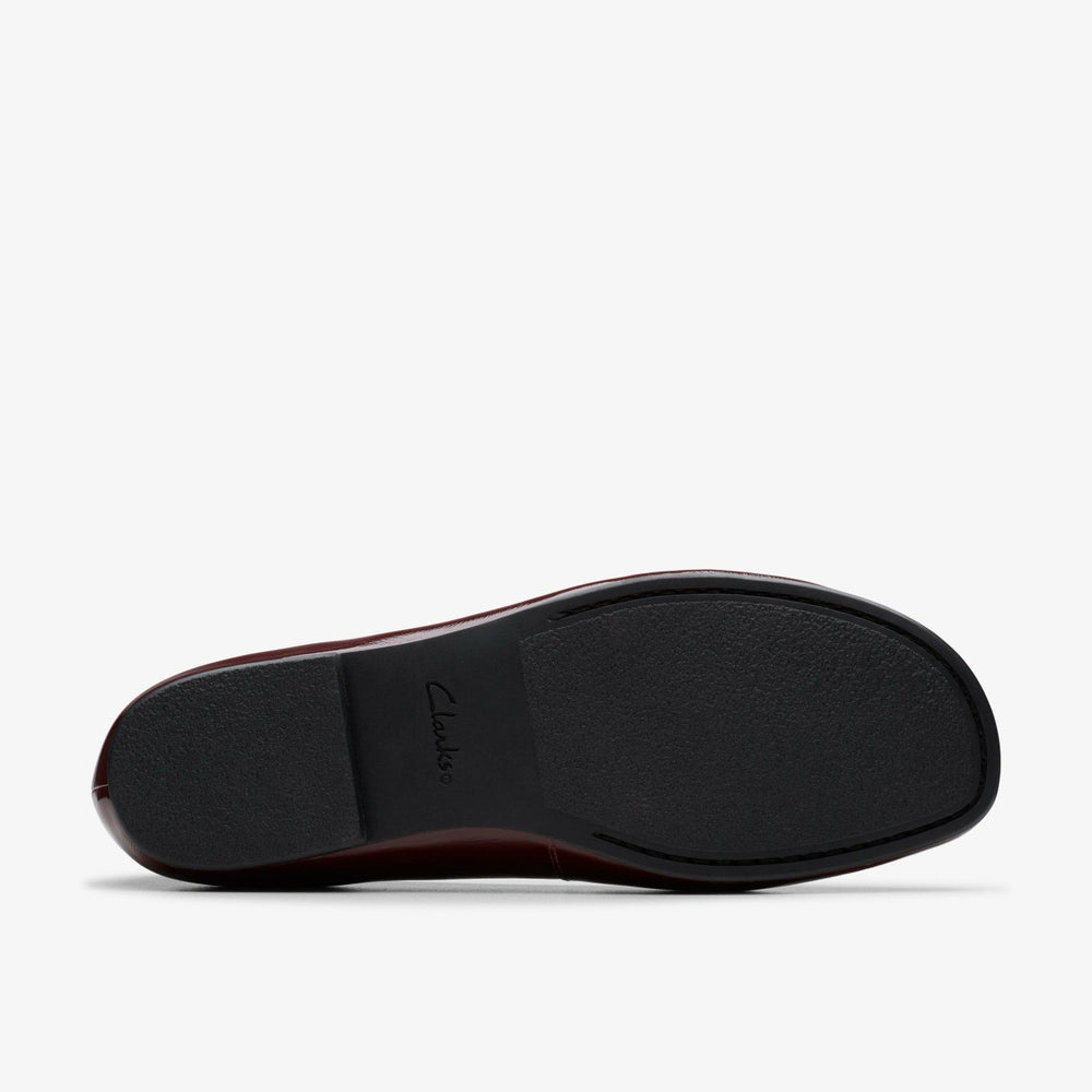 Livia Lily Burgundy Patent | Clarks Discount