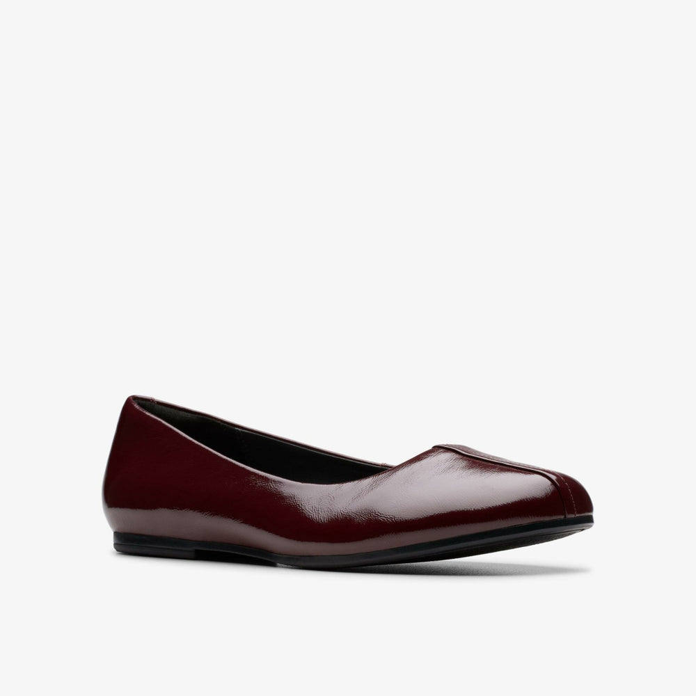 Livia Lily Burgundy Patent | Clarks Discount