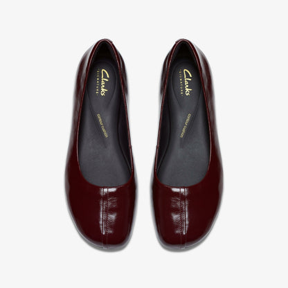 Livia Lily Burgundy Patent | Clarks Discount