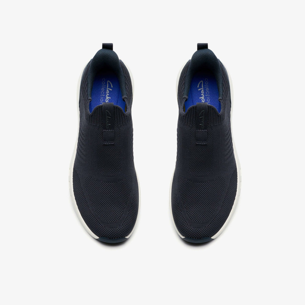 Motion Trek IN Navy Knit | Clarks Discount