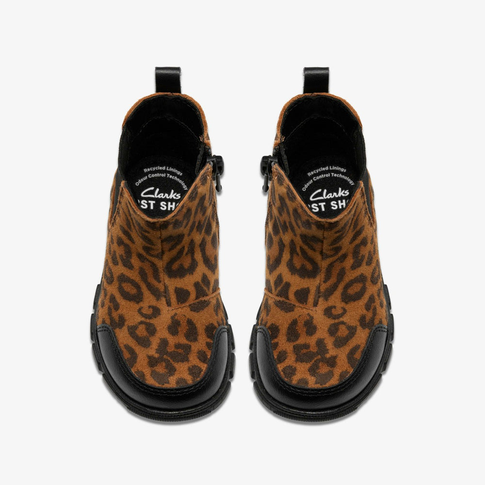 Evyn Chelsea Toddler Leopard Print | Clarks Discount