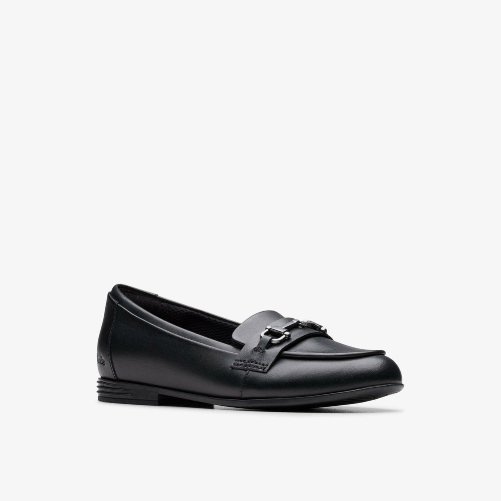 Finja Loafer Older Black Leather | Clarks