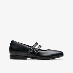 Finja Bar Older Black Leather | Clarks Onsale