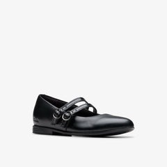 Finja Bar Older Black Leather | Clarks Onsale