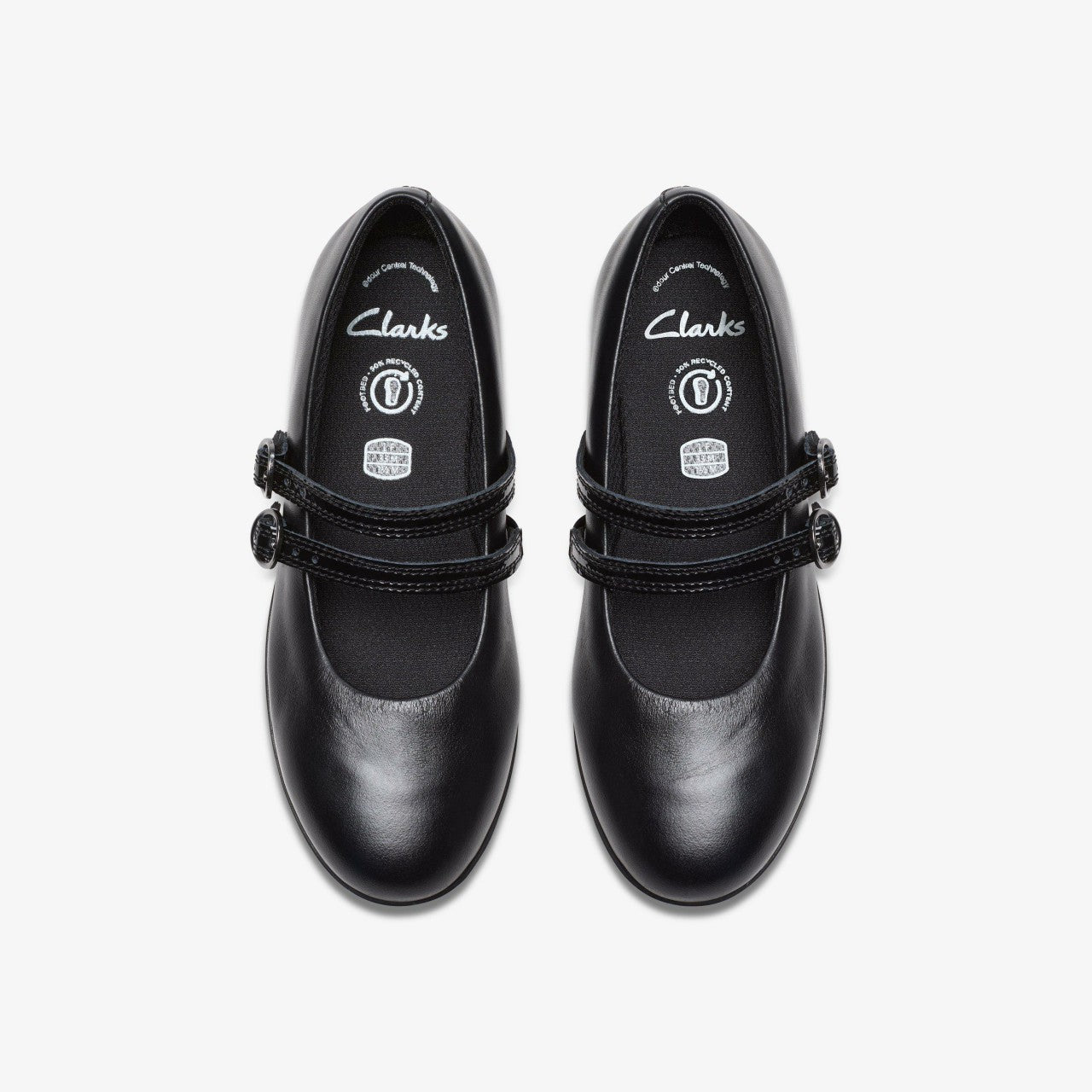 Finja Bar Older Black Leather | Clarks Onsale