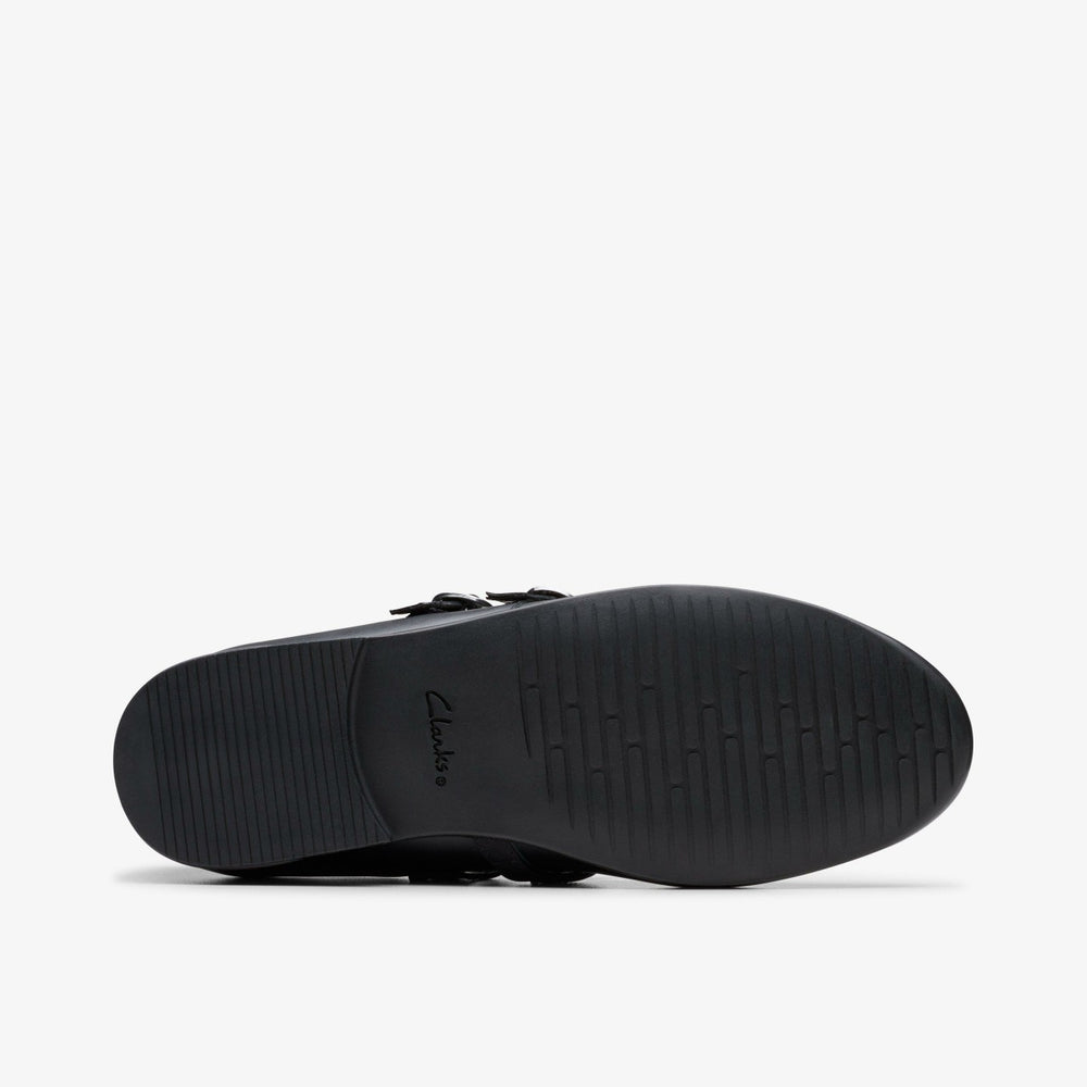 Finja Bar Youth Black Leather | Clarks Sale