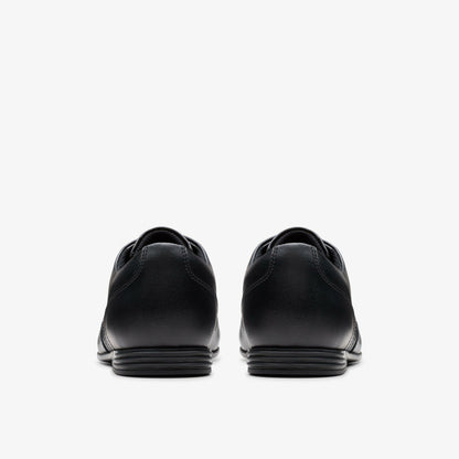 Finja Wing Youth Black Leather | Clarks For Sale