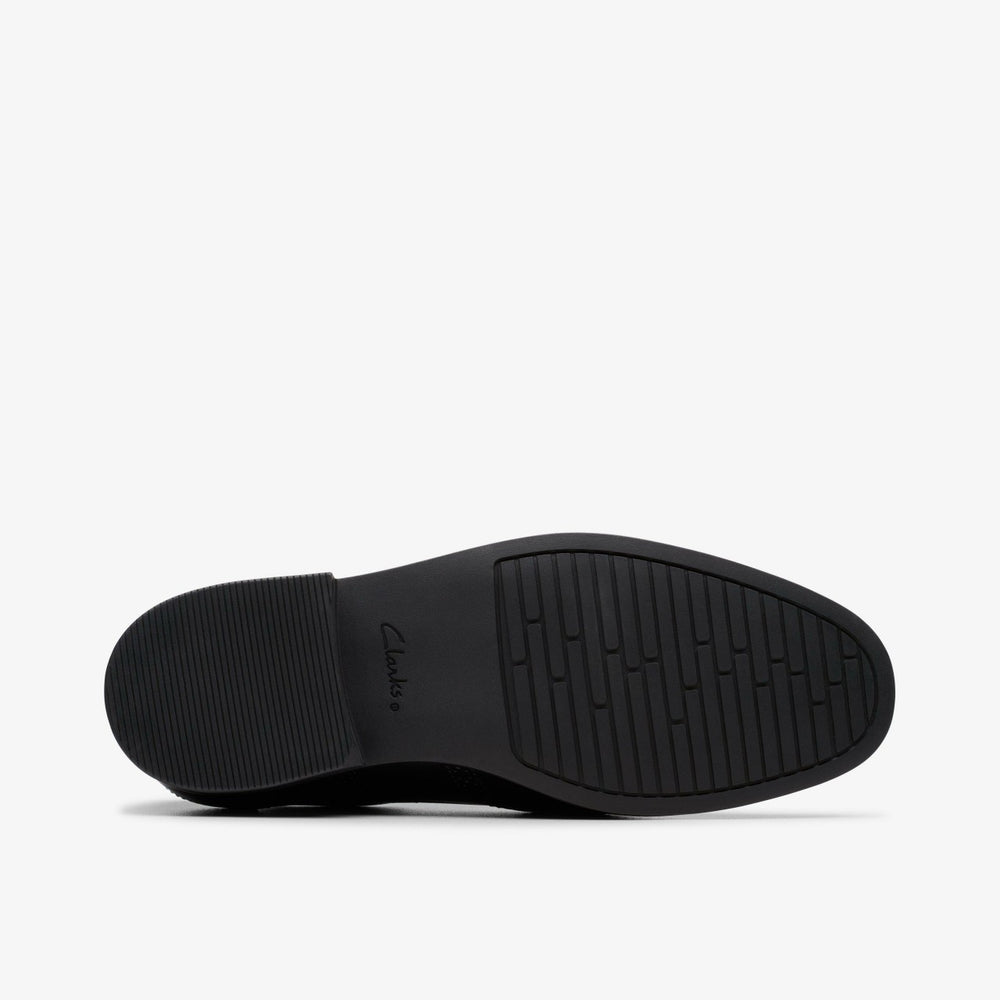Jonwin Wing Youth Black Leather | Clarks For Sale