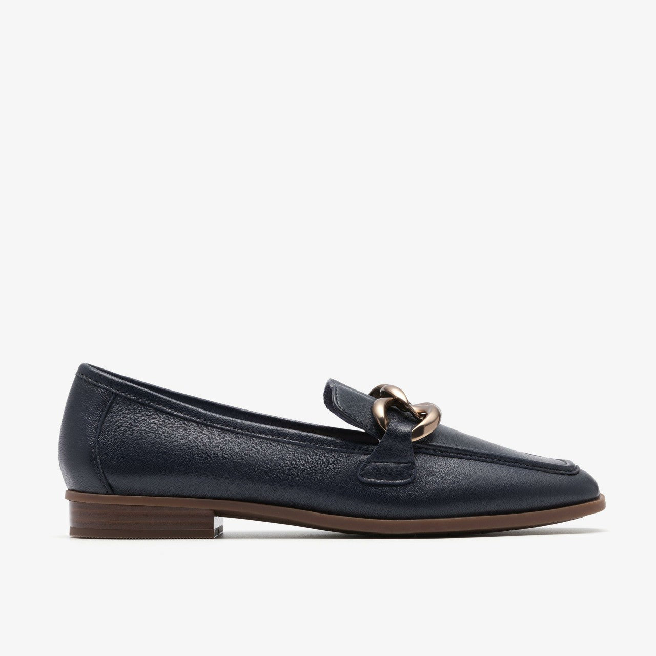 Sarafyna Iris Navy Leather | Clarks For Sale