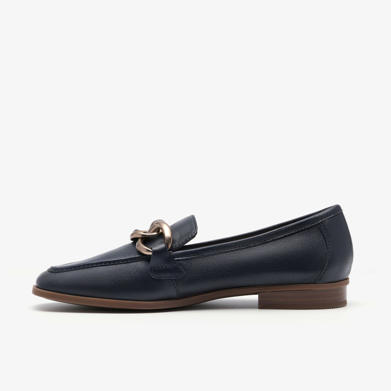 Sarafyna Iris Navy Leather | Clarks For Sale