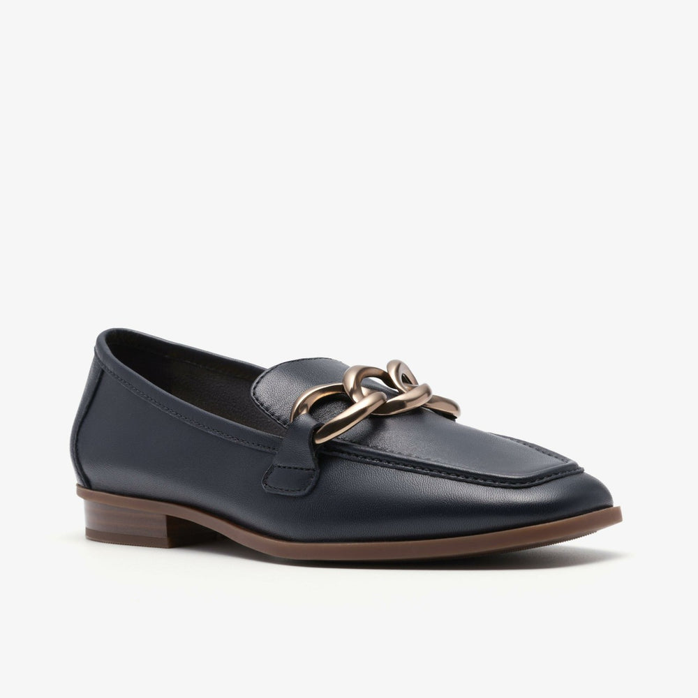 Sarafyna Iris Navy Leather | Clarks For Sale