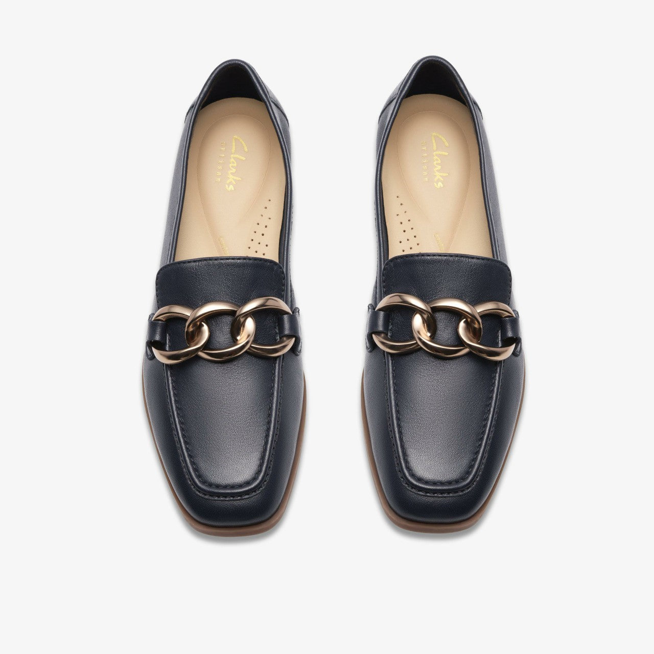 Sarafyna Iris Navy Leather | Clarks For Sale