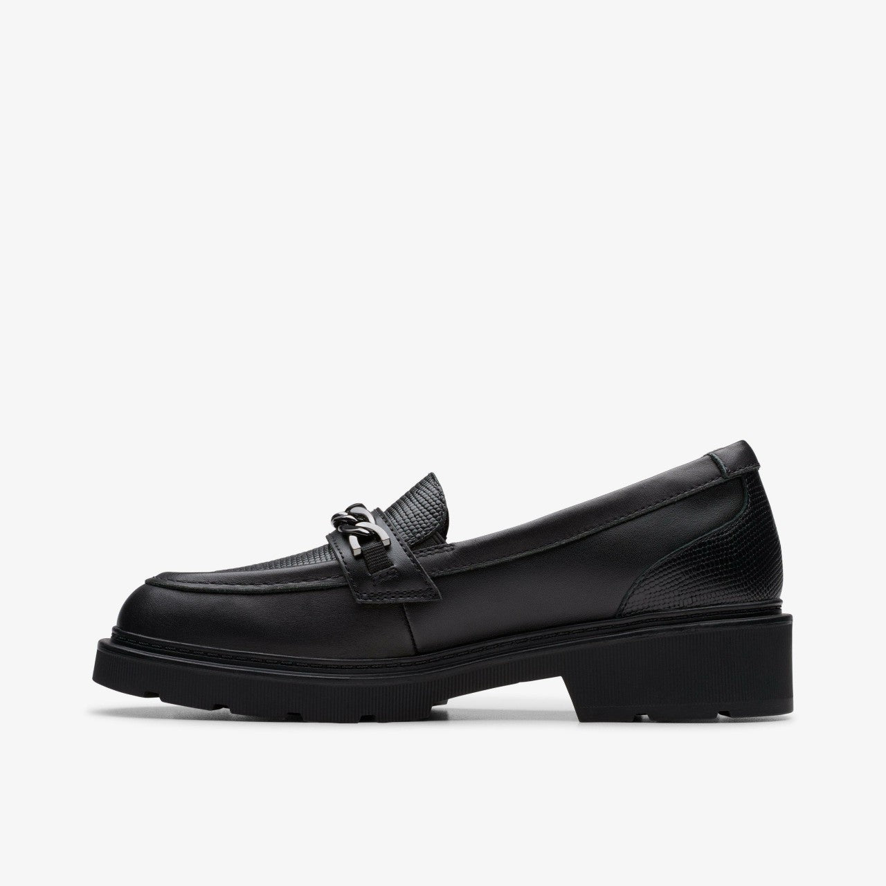 Eris Edge Youth Black Leather | Clarks Sale