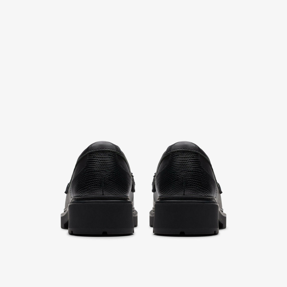 Eris Edge Youth Black Leather | Clarks Sale