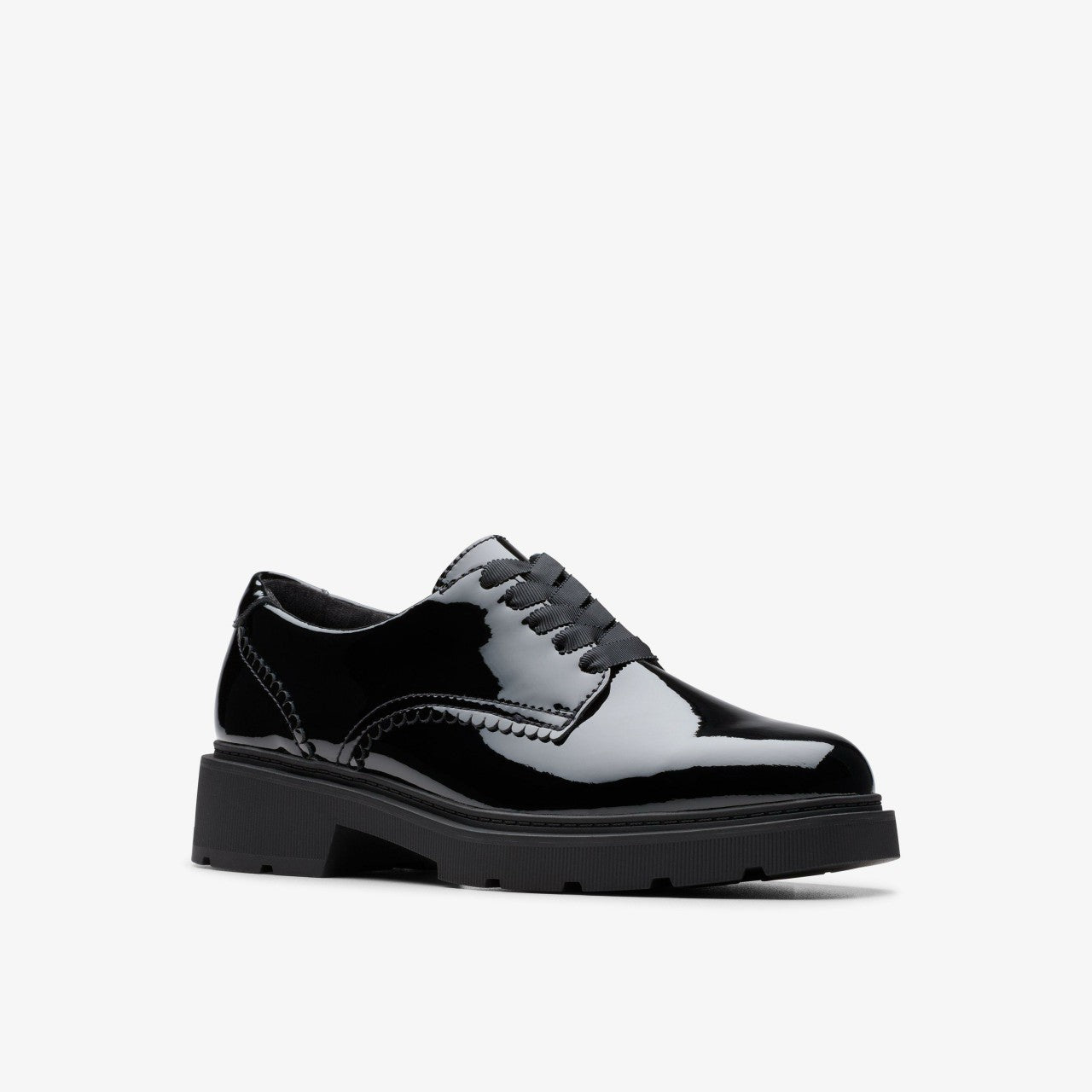 Eris Pure Youth Black Patent | Clarks Discount