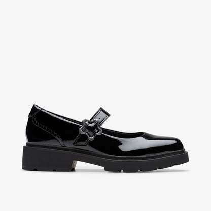 Eris Jane Youth Black Patent | Clarks US