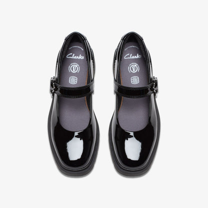 Eris Jane Youth Black Patent | Clarks US