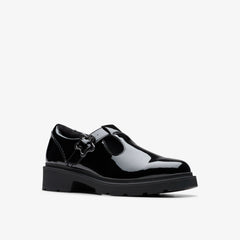 Eris Hope Youth Black Patent | Clarks Sale
