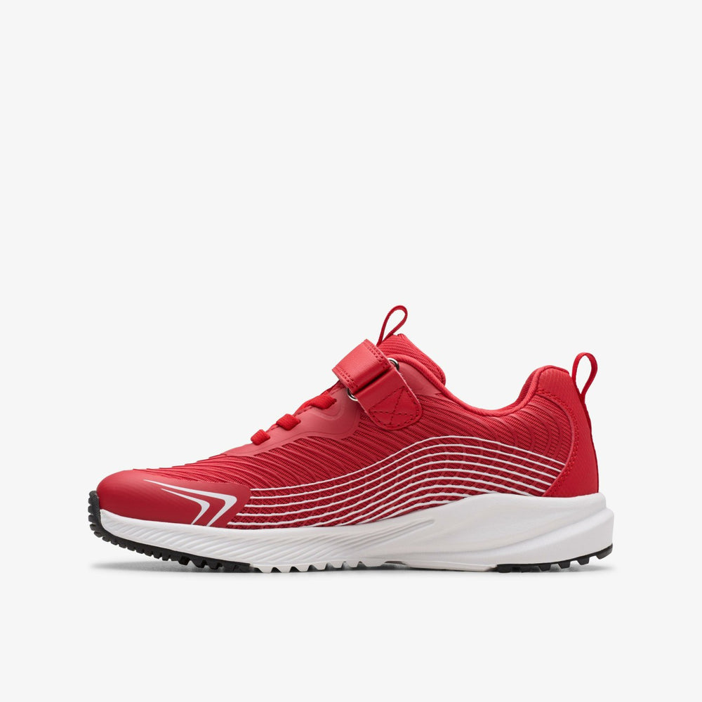 Deyes Dash Kid Red Synthetic | Clarks