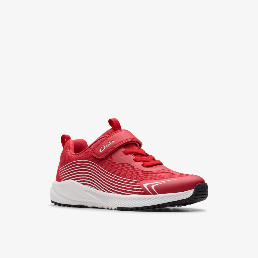 Deyes Dash Kid Red Synthetic | Clarks