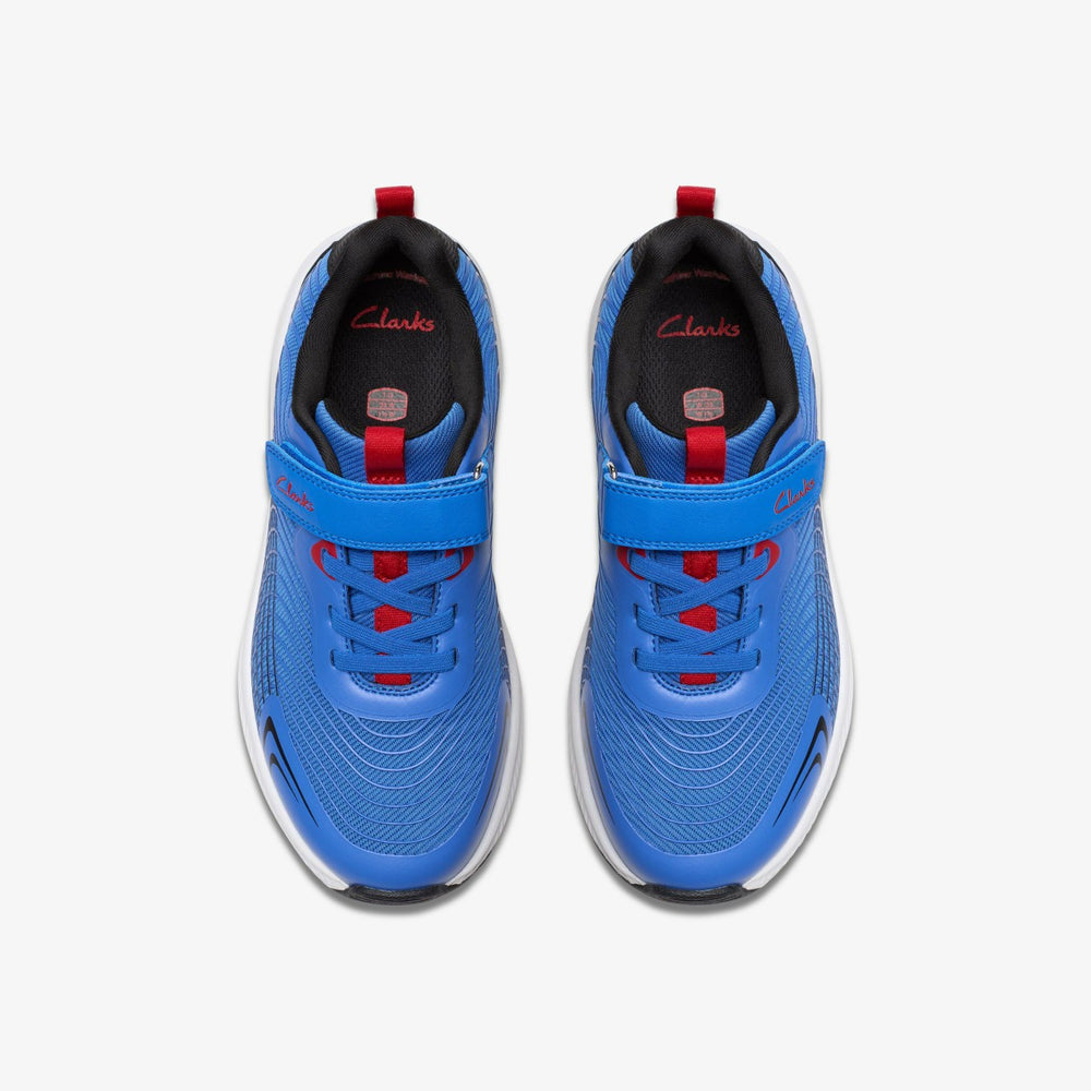 Deyes Dash Kid Blue Synthetic | Clarks Onsale