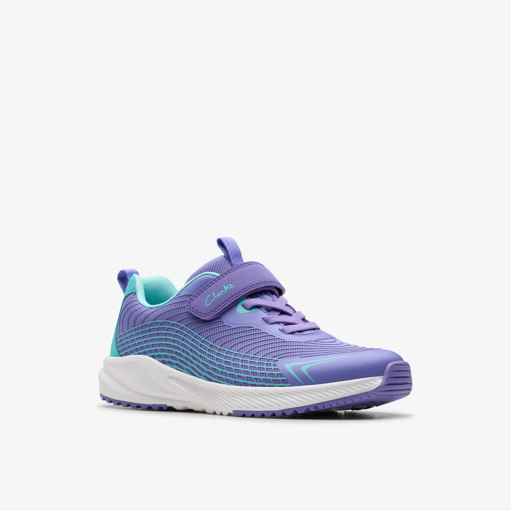 Deyes Dash Kids Purple Synthetic | Clarks For Sale