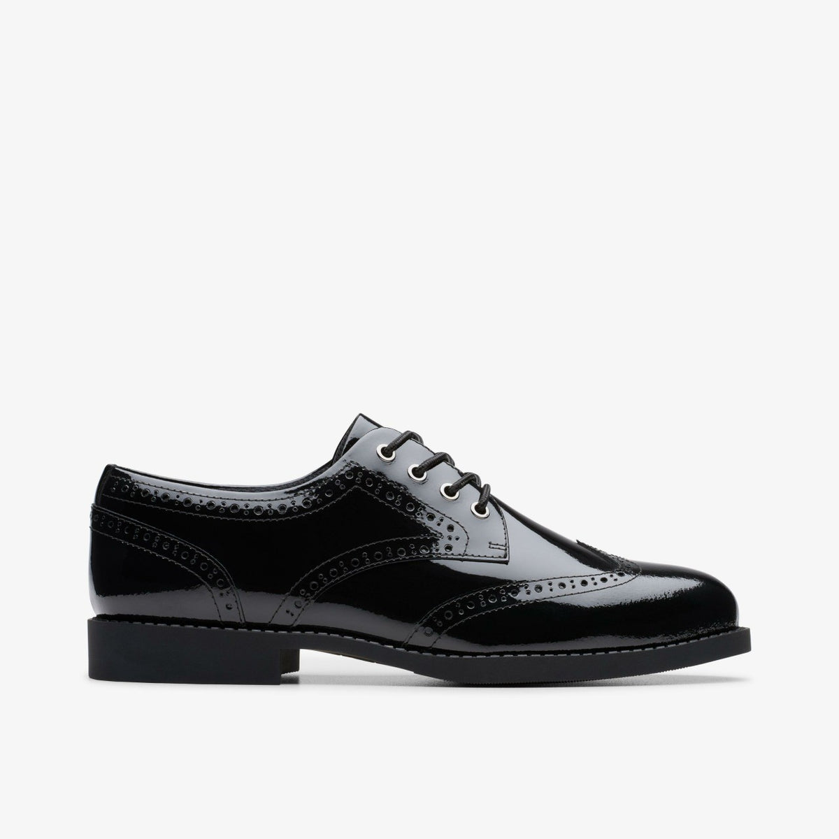 Tapa Pure Youth Black Patent | Clarks Discount